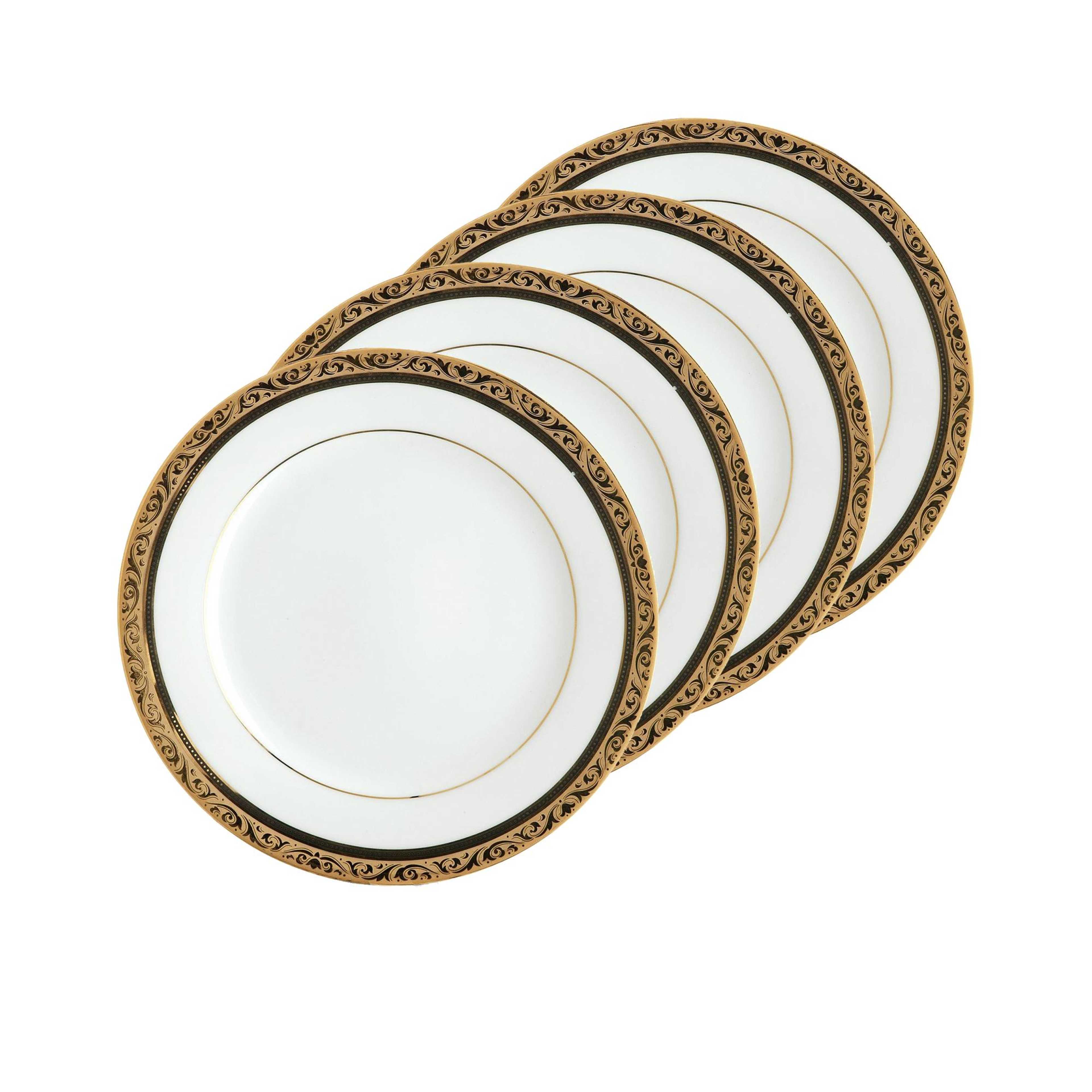 Noritake Regent Plate 16cm Set of 4 Gold | Kitchen Warehouse